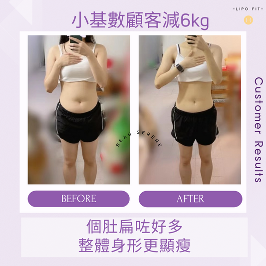 顧客效果：小基數顧客減6KG！身形顯瘦好多